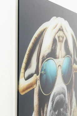 KARE Glasbild Fashion Dog 60x80cm