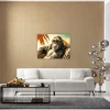 KARE Glasbild Holiday Monkey 80x60cm