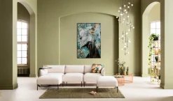 KARE Glasbild Lady Flower 100x150cm