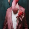 KARE Glasbild Mister Flamingo 120x160cm