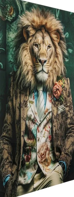 KARE Glasbild Mister Lion 150x100cm