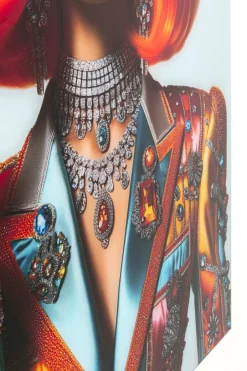 KARE Glasbild Muse Posh 100x100cm