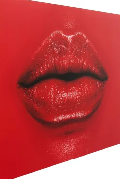 KARE Glasbild Red Lips 120x80cm
