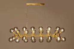 KARE Hängeleuchte Atomic Balls Brass 140cm