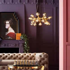 KARE Hängeleuchte Atomic Balls Brass Ø74cm