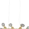 KARE Hängeleuchte Atomic Balls Brass 190cm
