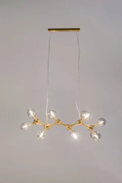 KARE Hängeleuchte Atomic Balls Brass 190cm