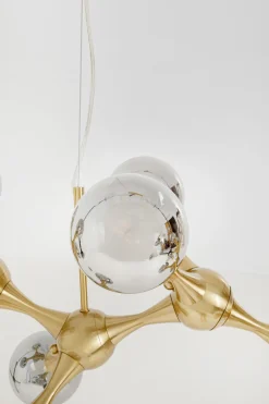 KARE Hängeleuchte Atomic Balls Brass 190cm