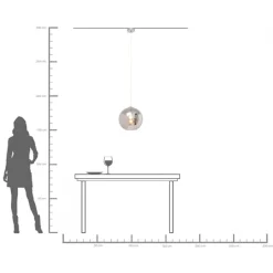 KARE Hängeleuchte Caldaia Silber Ø35cm