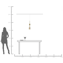 KARE Hängeleuchte Candy Bar Gold Ø13cm