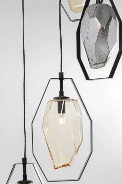 KARE Hängeleuchte Diamond Fever Spiral Schwarz Ø42cm