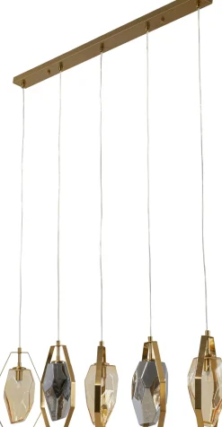 KARE Hängeleuchte Diamond Fever Dining Brass 110cm