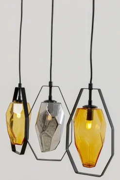 KARE Hängeleuchte Diamond Fever Dining Schwarz 67cm