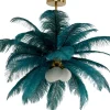 KARE Hängeleuchte Feather Palm Grün Ø87cm