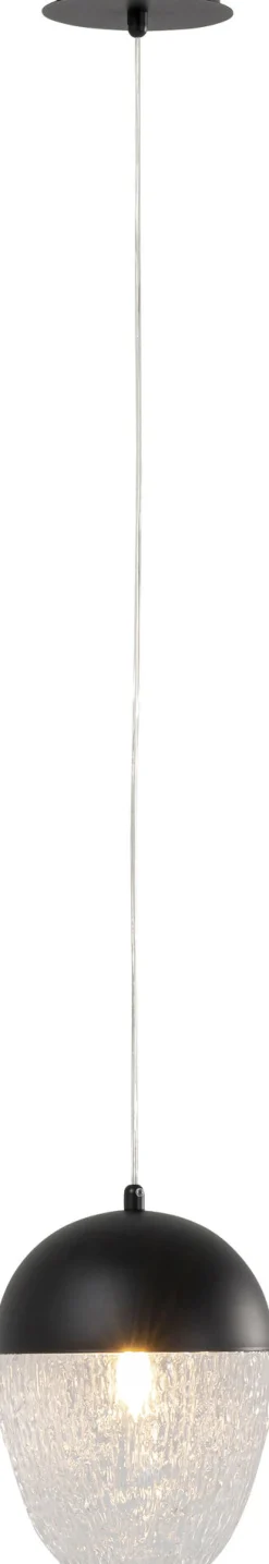 KARE Hängeleuchte Frozen Schwarz Matt Ø20cm