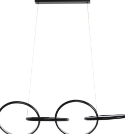 KARE Hängeleuchte Galaxy LED Schwarz 155cm