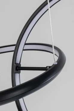 KARE Hängeleuchte Galaxy LED Schwarz 155cm