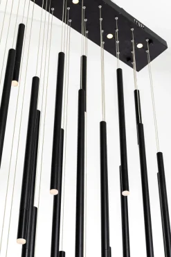 KARE Hängeleuchte Living Vegas Deluxe Schwarz Matt LED