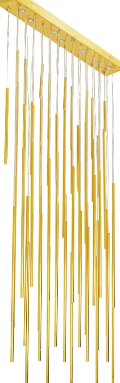 KARE Hängeleuchte Living Vegas Deluxe Brass LED