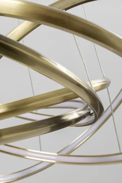 KARE Hängeleuchte Saturn LED Gold Big