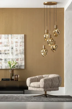 KARE Hängeleuchte Supernova Amber Cinque Ø50cm