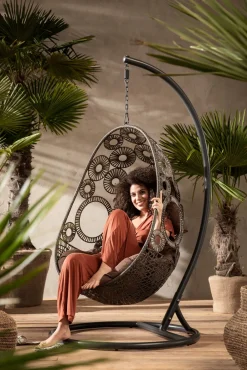 KARE Hängesessel Ibiza Braun