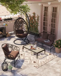 KARE Hängesessel Ibiza Braun