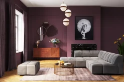 KARE Hocker Belami Velvet Grau