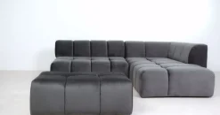 KARE Hocker Belami Velvet Grau