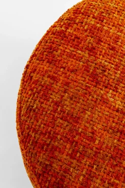KARE Hocker Berry High Silber Orange Ø39cm