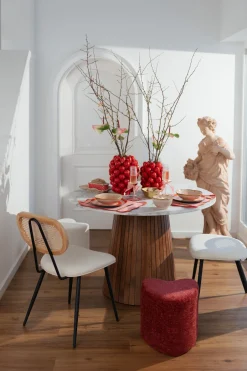 KARE Hocker Lovely Rot 36x34cm