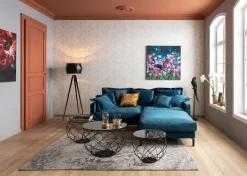 KARE Hocker Lullaby Petrol