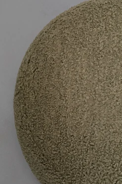 KARE Hocker Pebble Boucle Oliv 81cm
