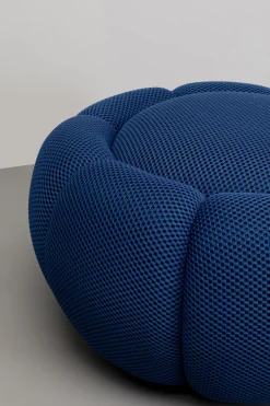 KARE Hocker Peppo Bloom Blau Ø72cm