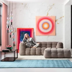 KARE Hocker Salamanca Grau 125x80cm