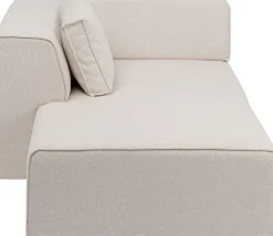 KARE Infinity Ottomane Elements Creme Links 182cm