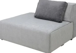 KARE Infinity Ottomane Semi Elements Grau Links