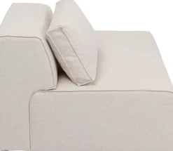 KARE Infinity Ottomane Semi Elements Creme Rechts 120cm