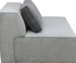 KARE Infinity Ottomane Semi Elements Grau Rechts