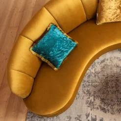 KARE Kissen Cannes Petrol 45x45cm