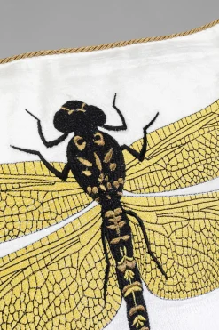 KARE Kissen Glitter Dragonfly Weiß 40x40cm