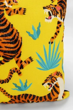 KARE Kissen Tiger Love Gelb 45x45cm