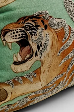 KARE Kissen Tiger Love Mint 45x45cm