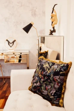 KARE Kissen Tropical Garden Fringe 45x45cm