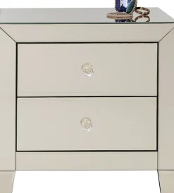 KARE Kommode Klein Pearl Champagne 2 Schübe