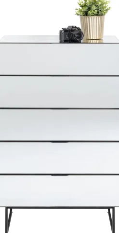 KARE Kommode Soran 5 Schübe Schwarz 65x114cm