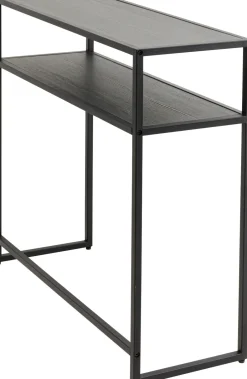 KARE Konsole Loftie Schwarz 80x80cm