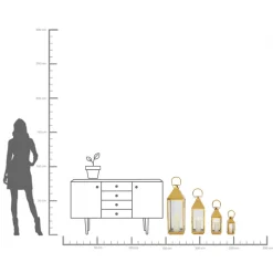 KARE Laterne Giardino Gold (4/Set)