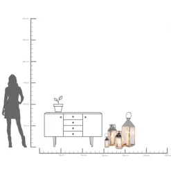 KARE Laterne Giardino Silver (4/Set)