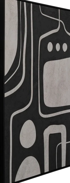 KARE Leinwandbild Artistic Blacky 70x110cm